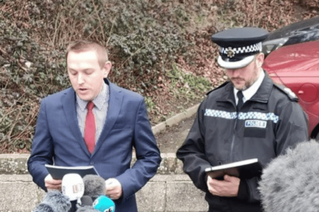 Detective Superintendent Lewis Basford (left) and Chief Superintendent James Collis (Sussex Police)