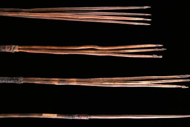 The spears that were taken by James Cook back in 1770 (Photo: Cambridge University)