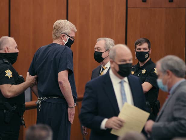 Disgraced former US lawyer Alex Murdaugh (centre) was convicted of the murder of his wife and son. (Photo: courtesy of Netflix)