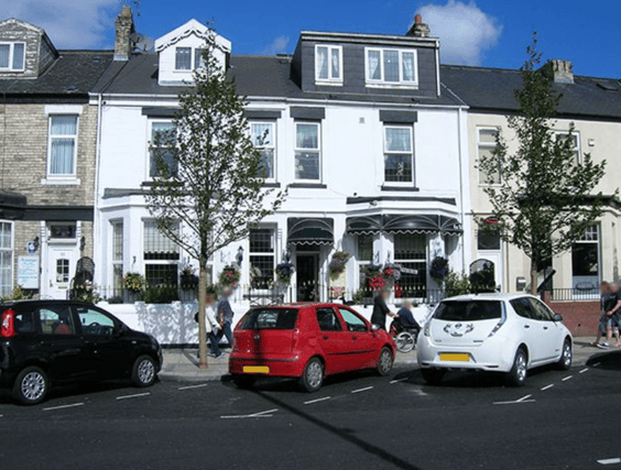 Outside of the hotel/guest house at Ocean Road, South Shields