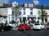 Outside of the hotel/guest house at Ocean Road, South Shields