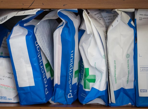 <p>  Pharmaceuticals and prescriptions awaiting collection are seen inside a independent chemist shop are seen on February 12, 2016 in Bath.</p>