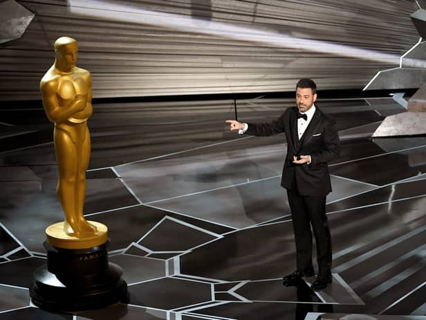 Jimmy Kimmel will host The Oscars 2023 which is the third time in his career - Credit: Getty Images