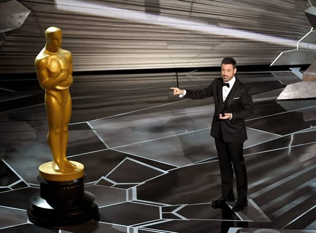Jimmy Kimmel will host The Oscars 2023 which is the third time in his career - Credit: Getty Images