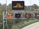 Just Stop Oil protests on overhead gantries brought traffic to a standstill on the M25 across four days in November 2022(Photo by Leon Neal/Getty Images)