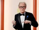 Bill Nighy and his rabbit companion at the 2023 Academy Awards.