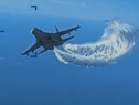 The US military has released dramatic footage of a Russian jet crashing into one of its drones over the Black Sea, after the Kremlin's denial that its SU-27 clipped the propeller of the drone