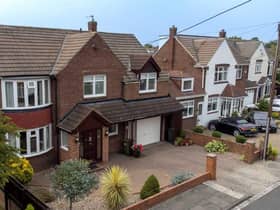 The property is on Woodlands View, Cleadon
