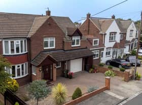 The property is on Woodlands View, Cleadon