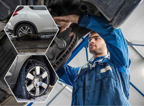 <p>Damage ranges from burst tyres to shattered suspension (NationalWorld/Abode Stock)</p>