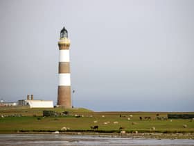 North Ronaldsay Lighthouse in the Orkney Islands is one of the 208 lighthouses operated by NLB.