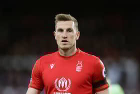 Chris Wood will join Nottingham Forest permanently from Newcastle United in the summer.  (Photo by Catherine Ivill/Getty Images)