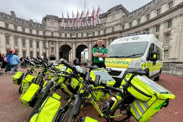 He was deployed to London during the Platinum Jubilee celebrations as part of his volunteering work with St John’s Ambulance.