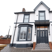 The outside of the house at Sunderland Road, South Shields