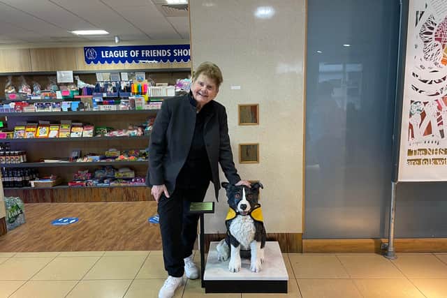 The statue of Tip was designed by South Shields artist Sheila Graber.