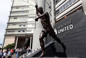 Newcastle United legend Alan Shearer's statue outside St James' Park (Image: Getty Images)