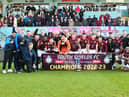 South Shields celebrate their Northern Premier League title win (photo Kevin Wilson)