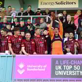 South Shields celebrate their Northern Premier League title win (photo Kevin Wilson)