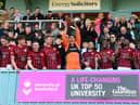 South Shields celebrate their Northern Premier League title win (photo Kevin Wilson)