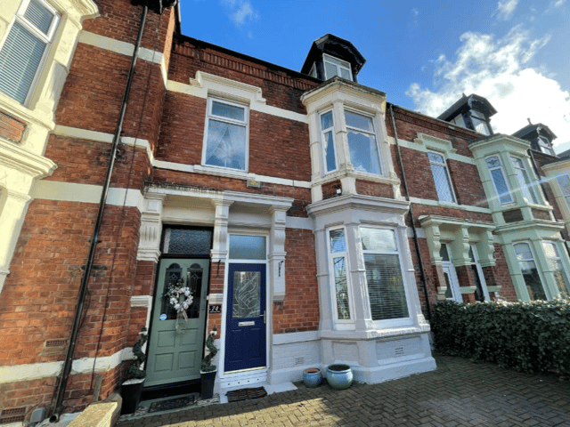 The outside of the property at Mowbray Road, South Shields