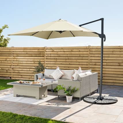 How about a parasol as part of your garden makeover?