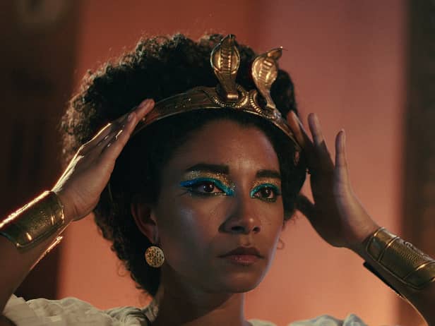 Actress Adele James plays Cleopatra in the new Netflix series