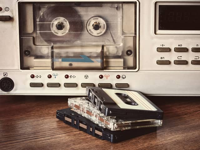 Cassette tapes.