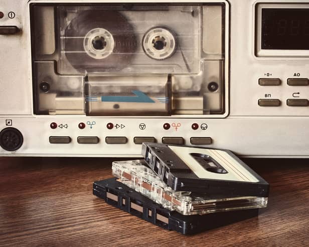 Cassette tapes.