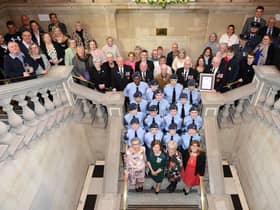 The Mayor of South Tyneside is pictured with the Lord Lieutenant of Tyne and Wear, Lucy Winskell, Deputy Lieutenant of Tyne and Wear, Col Ann Clouston, the Mayoress, and local recipients of the Queen’s Award for Voluntary Service awarded during her time in office.