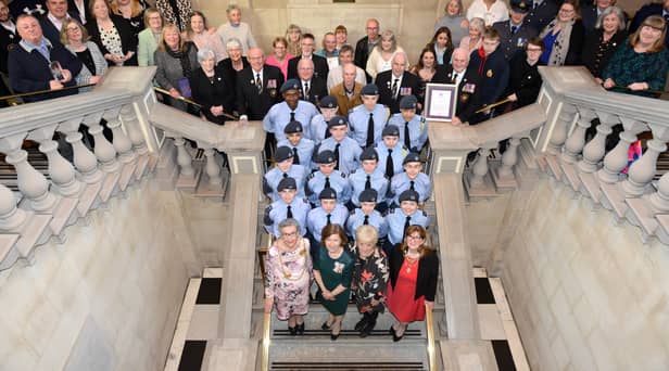 The Mayor of South Tyneside is pictured with the Lord Lieutenant of Tyne and Wear, Lucy Winskell, Deputy Lieutenant of Tyne and Wear, Col Ann Clouston, the Mayoress, and local recipients of the Queen’s Award for Voluntary Service awarded during her time in office.