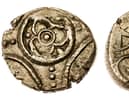 A gold coin featuring an Iceni war chariot struck whilst legendary English queen Boudicca fought the Romans has been sold at auction. 