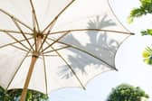 Use a parasol to create shade in the garden