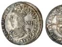 This King Charles I shilling struck during the English Civil War has sold for a world record £12,600. 
