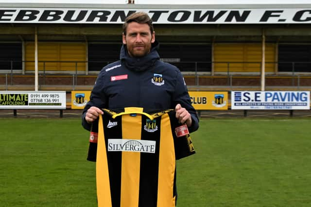 Hebburn Town player-manager Daniel Moore (photo Hebburn Town FC)