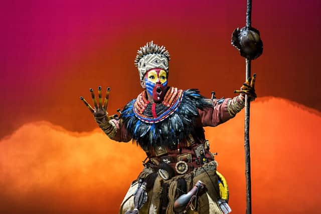 Thandazile Soni (Rafiki) in Disney's The Lion King UK & Ireland tour - Disney (photo: Johan Persson)