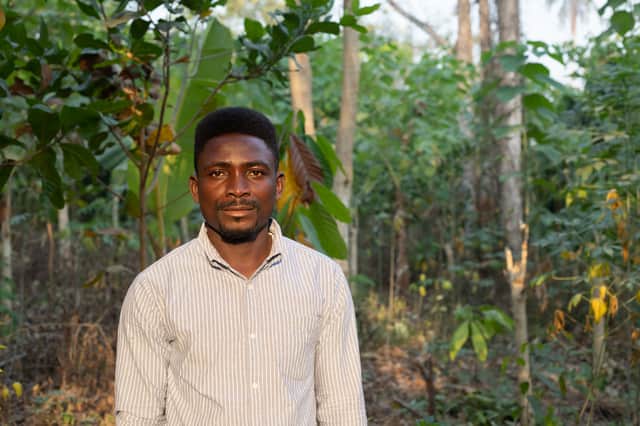 Fairtrade cocoa farmer Bismark Kpabitey (photo: Fairtrade Africa)