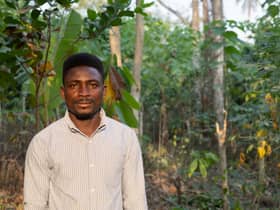 Fairtrade cocoa farmer Bismark Kpabitey (photo: Fairtrade Africa)