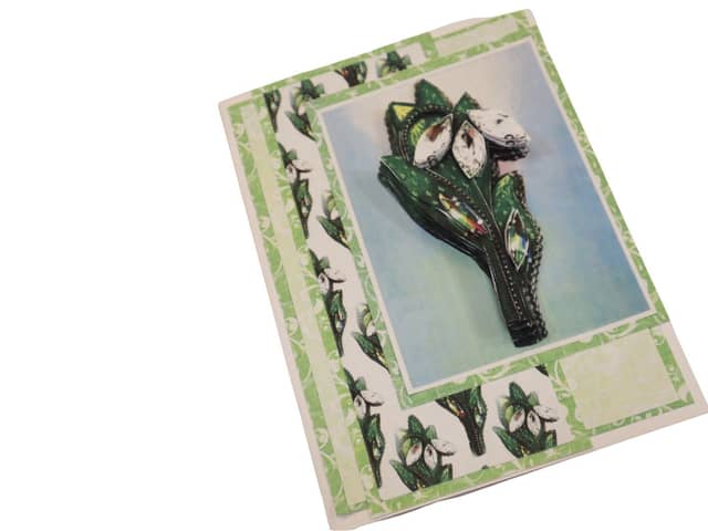 Finished snowdrop card