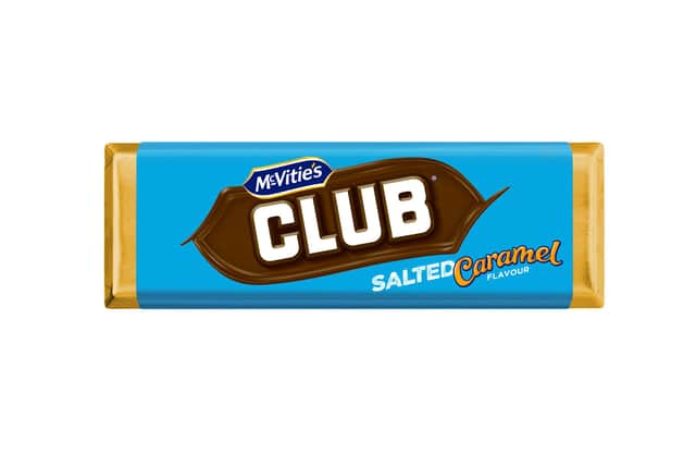 The iconic Club biscuit has been given a salted caramel twist (Photo: McVitie’s)