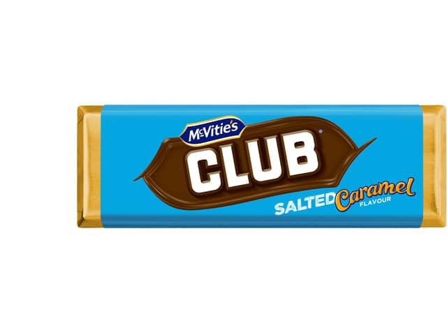 The iconic Club biscuit has been given a salted caramel twist (Photo: McVitie’s)