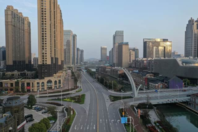 The Chinese city of Wuhan entered a strict Covid lockdown on 23 January 2020 (image: AFP/Getty images)