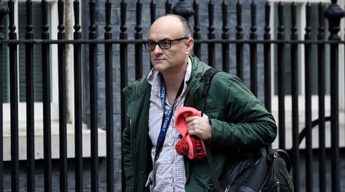 Dominic Cummings has claimed that Boris Johnson misled parliament over his knowledge of a party held on 20 May 2020. (Credit: Getty)