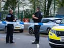 Police forensics continue to search on Castle Canyke, Bodmin. Credit: SWNS