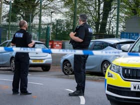 Police forensics continue to search on Castle Canyke, Bodmin. Credit: SWNS