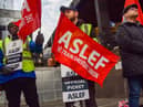 More walk-outs have been arranged for May and June by the main rail union, the RMT, and the train drivers’ union, Aslef. (Photo by Leon Neal/Getty Images)(Photo by Vuk Valcic/SOPA Images/LightRocket via Getty Images)