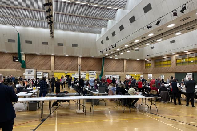 The count was held at Temple Park Leisure Centre.