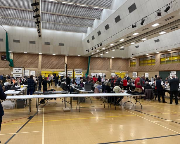The count was held at Temple Park Leisure Centre.