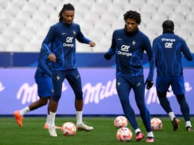 French defender Jean-Clair Todibo (R) has been linked with Newcastle United (Getty) 
