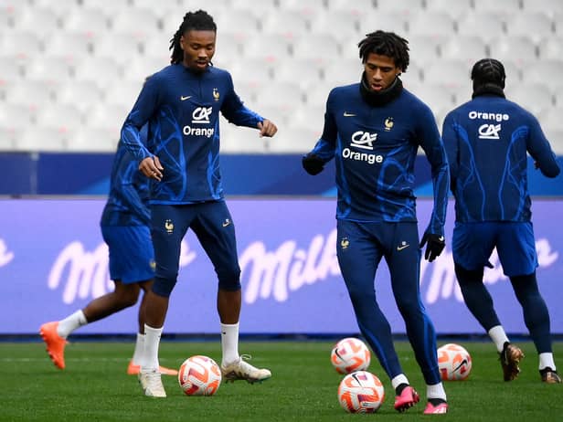 French defender Jean-Clair Todibo (R) has been linked with Newcastle United (Getty) 