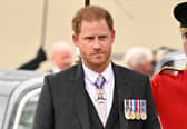 Prince Harry at the coronation of King Charles III